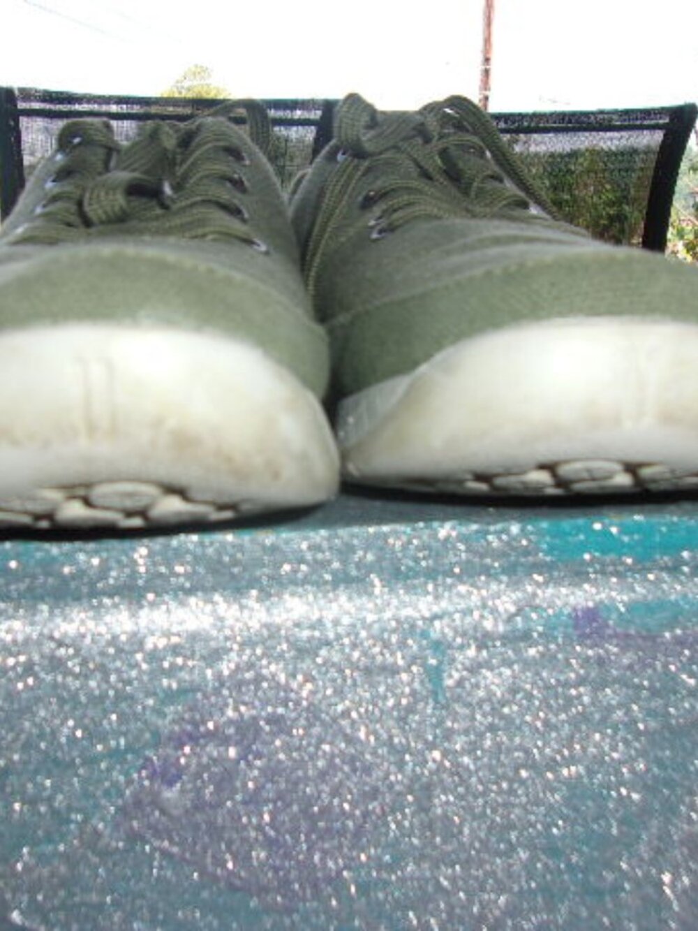 S-208 NOBULL CANVAS TRAINERS IN MOSS GREEN - Picture 4 of 12